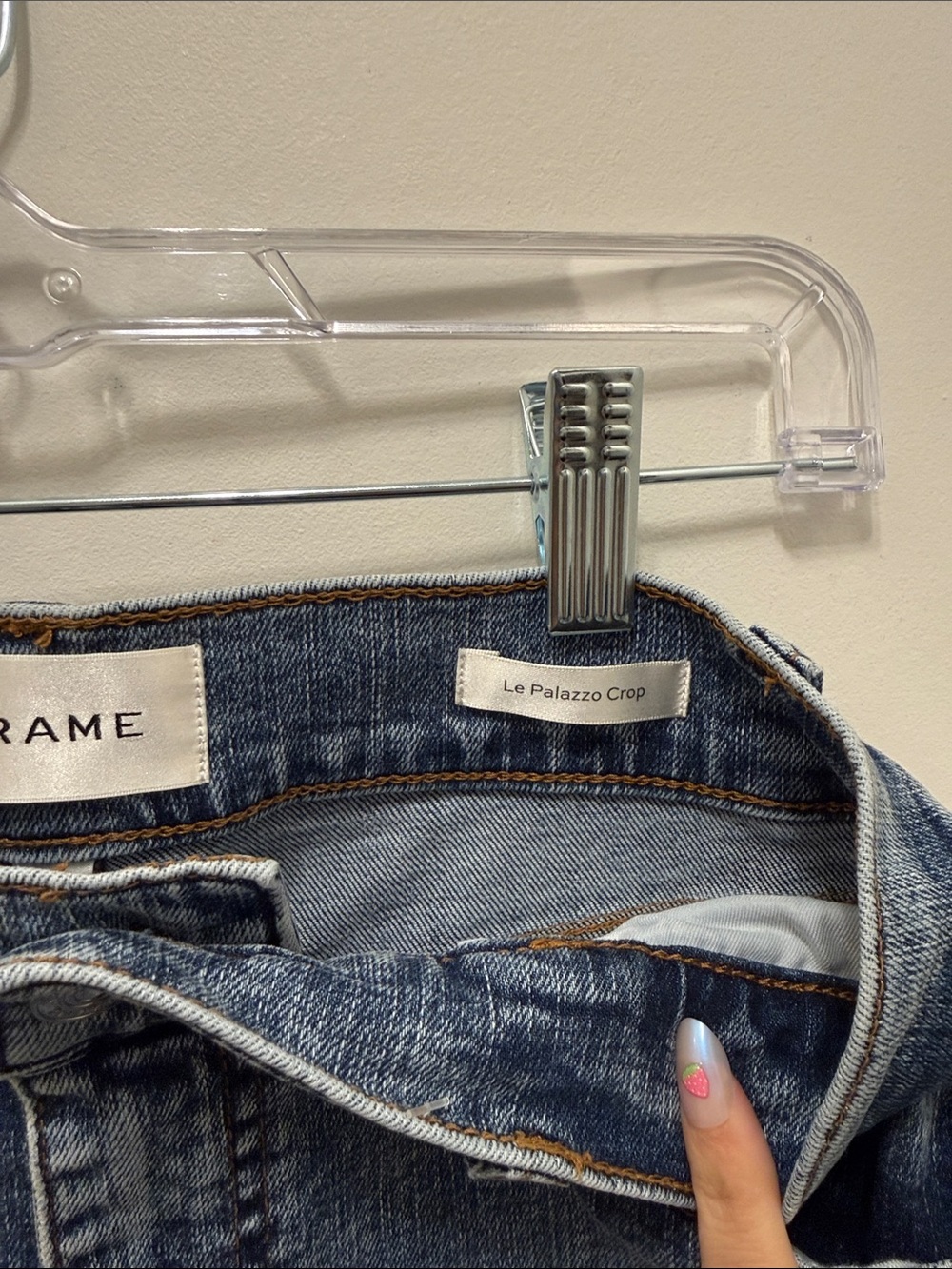 FRAME Le Palazzo High-Rise Crop Wide-Leg Jeans - Picture 4 of 5